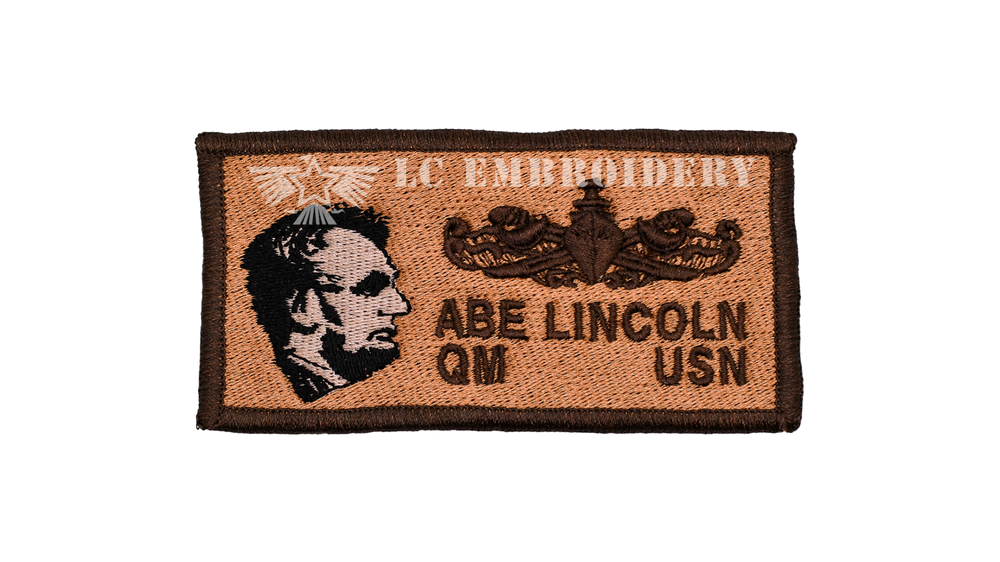 USS Abraham Lincoln FRV Coverall Patch — LC EMBROIDERY & CLEANERS
